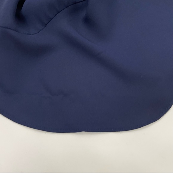Soho Navy Blue Sheer Pull Over Blouse XS - Picture 10 of 11